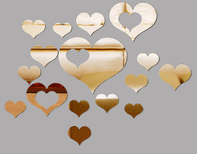 55% OFF on Indigo Creatives Love Hearts Decorative Wall Mirror Hearts