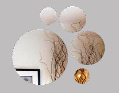 52% OFF on Indigo Creatives Circle Pattern Style Wall Mirror Circles