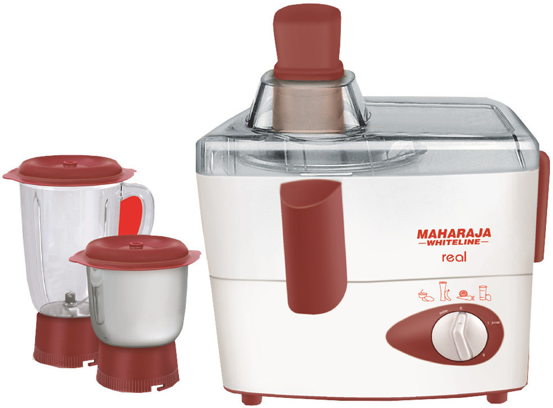 Maharaja Whiteline Real JX102 450 W Juicer Mixer Grinder Price in