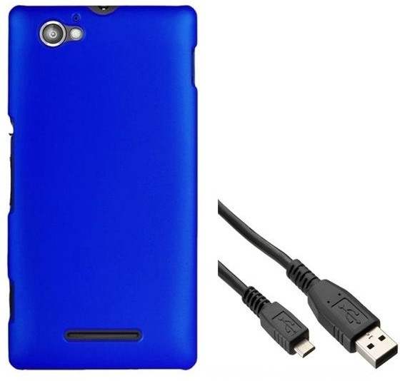 Chevron Premium Back Cover Case with Data Cable for Sony Xperia M (Royal Blue) Combo Set
Chevron Premium Back Cover Case with Data Cable for Sony Xperia M (Royal Blue) Combo Set