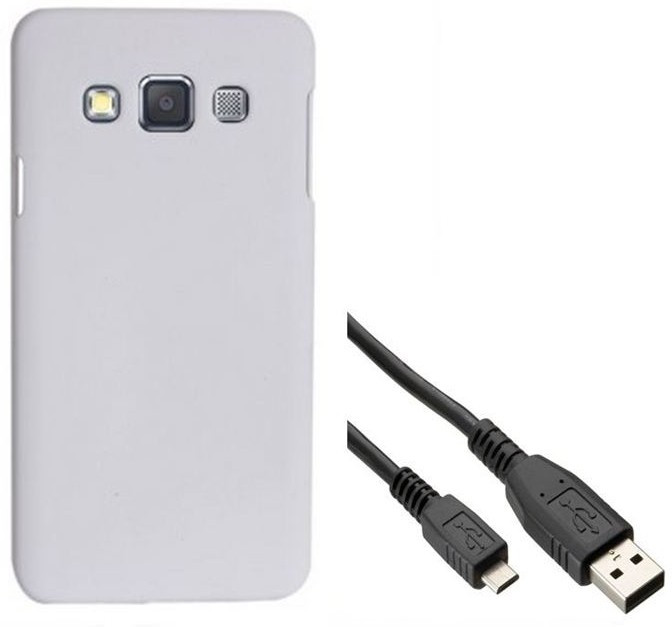 Chevron Premium Back Cover Case with Data Cable for Samsung Galaxy A5 White Combo Set
Chevron Premium Back Cover Case with Data Cable for Samsung Galaxy A5 White Combo Set