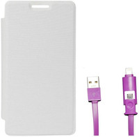 Chevron Flip Cover Case for OnePlus 2 with 2 In 1 Data Cable (Micro USB & Lighting) (White) Combo Set
Chevron Flip Cover Case for OnePlus 2 with 2 In 1 Data Cable (Micro USB & Lighting) (White) Combo Set