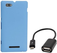 Chevron Premium Back Cover Case with Micro OTG Cable for Sony Xperia M (Aqua Blue) Combo Set
Chevron Premium Back Cover Case with Micro OTG Cable for Sony Xperia M (Aqua Blue) Combo Set
