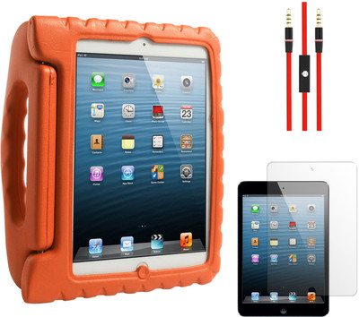 64% OFF on DMG Shock Proof Styro Foam Protective Back Case for Apple IPad Mini, Matte Screen and AUX Cable Combo Set
