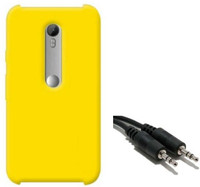 Chevron Premium Back Cover Case for Moto G (3rd Generation) with Aux Cable (Yellow) Combo Set
Chevron Premium Back Cover Case for Moto G (3rd Generation) with Aux Cable (Yellow) Combo Set