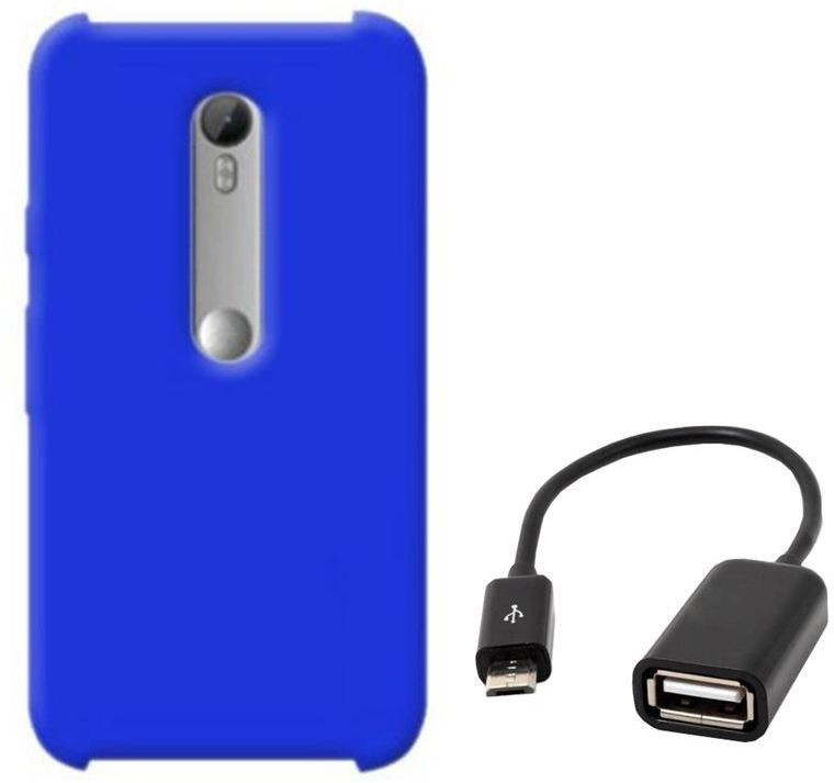 Chevron Premium Back Cover Case for Moto G (3rd Generation) with Micro OTG Cable (Royal Blue) Combo Set
Chevron Premium Back Cover Case for Moto G (3rd Generation) with Micro OTG Cable (Royal Blue) Combo Set