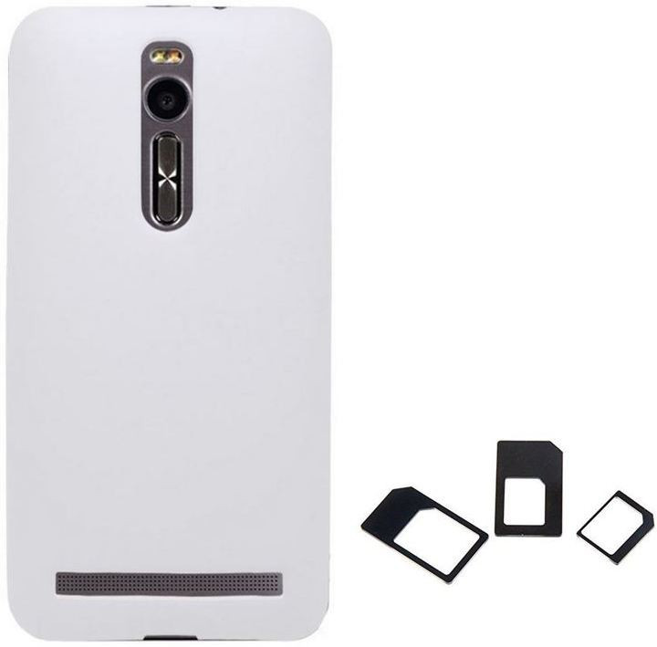 Chevron Back Cover Case for Asus Zenfone 2 Deluxe ZE551ML with Multi Sim Adapter (White) Combo Set
Chevron Back Cover Case for Asus Zenfone 2 Deluxe ZE551ML with Multi Sim Adapter (White) Combo Set