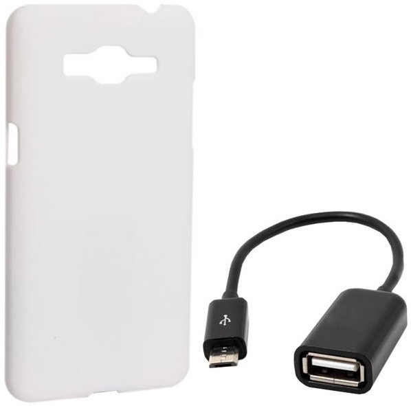 Chevron Premium Back Cover Case with Micro OTG Cable for Samsung Galaxy Grand Prime (White) Combo Set
Chevron Premium Back Cover Case with Micro OTG Cable for Samsung Galaxy Grand Prime (White) Combo Set