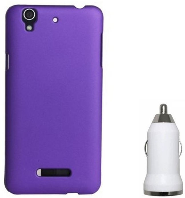 Chevron Premium Back Cover Case with USB Car Charger for Micromax YU Yureka (Purple) Combo Set
Chevron Premium Back Cover Case with USB Car Charger for Micromax YU Yureka (Purple) Combo Set