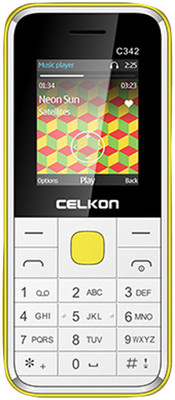 Celkon Dual Sim - White & Yellow (Celkon) Chennai Buy Online Celkon Dual Sim - White & Yellow (Celkon) Chennai Buy Online