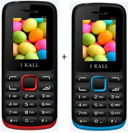 I KALL 1.8Inch Dual Sim Multimedia Set Of Two(K11RED+K11BLUE) Mobile (Red, Blue)