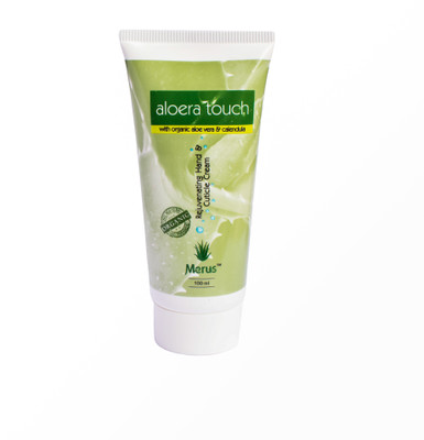 Merus Aloera Touch-Rejuvenating Hand & Cutice Cream with Organic Aloevera & Calendula 100 ml