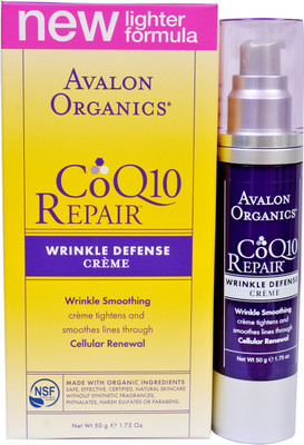 50% OFF on Avalon Organics Coq10 Repair Wrinkle Defense Cream 50 g 50% OFF on Avalon Organics Coq10 Repair Wrinkle Defense Cream 50 g