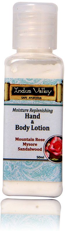9% OFF on Indus Valley Hand & Body Lotion Mountain Rose 50 ml