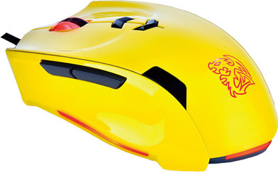 23% OFF on Tt eSPORTS Theron Metallic Yellow Wired Laser Gaming Mouse