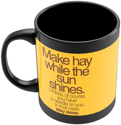 8% OFF on PosterGuy Make Haywhere Funny Quote Demotivational Quirky Ceramic Mug 280 ml