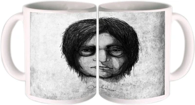62% OFF on Shopkeeda John Lenon Ceramic Mug 350 ml