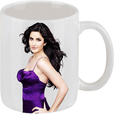 28% OFF on Ellicon C107 Katrina Kaif Coffee Ceramic Mug 325 ml
