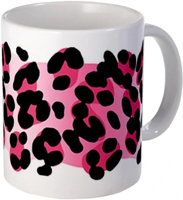 Snoogg Leopard Print Porcelain Bone China Coffee Ceramic Mug Snoogg Leopard Print Porcelain Bone China Coffee Ceramic Mug