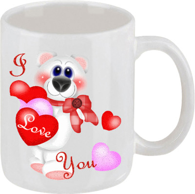 16% OFF on Ellicon 247 Love You Teddy Heart Ceramic Mug 16% OFF on Ellicon 247 Love You Teddy Heart Ceramic Mug