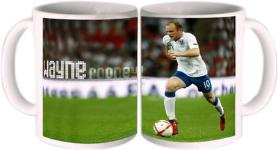 25% OFF on Shopkeeda FIFA 2014 Wayne Rooney Practising Ceramic Mug 350 ml
