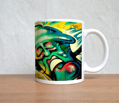 60% OFF on StyBuzz Puko Man Art Painting Porcelain Mug 300 ml