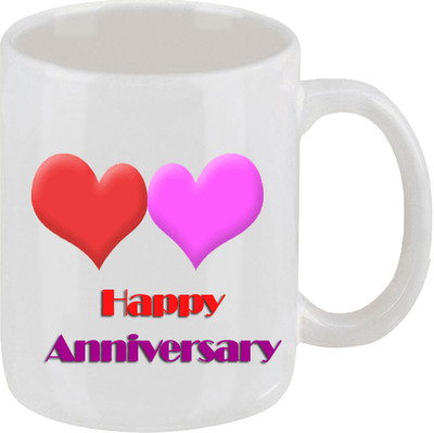 16% OFF on Ellicon 76 Happy Anniversay Ceramic Mug