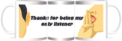 50% OFF on Refeel Gifts My Only Listener Ceramic Mug 325 ml 50% OFF on Refeel Gifts My Only Listener Ceramic Mug 325 ml