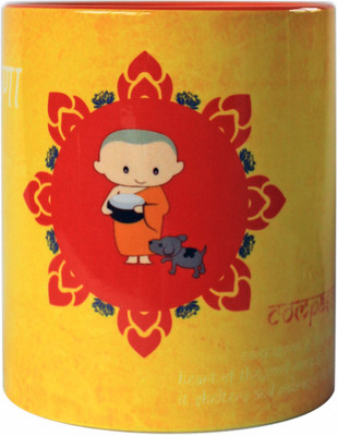 26% OFF on RangRasia Monk YW CM Ceramic Mug