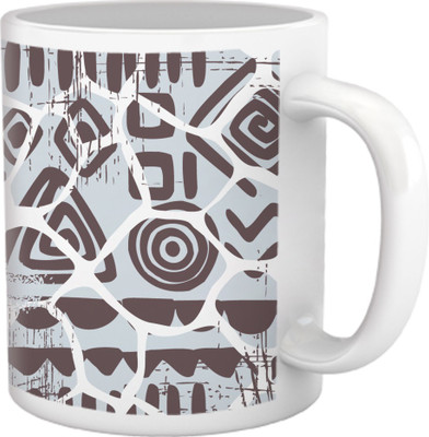 60% OFF on Tiedribbons High Tea_Geometric Toned_Webbed Floral Pattern Ceramic Mug 325 ml