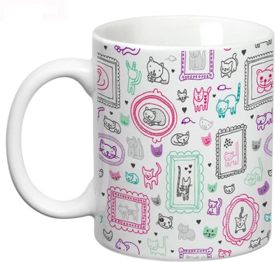 58% OFF on Prithish Cats Design 2 Ceramic Mug 330 ml 58% OFF on Prithish Cats Design 2 Ceramic Mug 330 ml