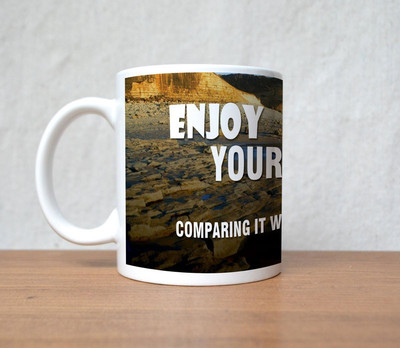 60% OFF on StyBuzz Enjoy Own Life Porcelain Mug 300 ml 60% OFF on StyBuzz Enjoy Own Life Porcelain Mug 300 ml