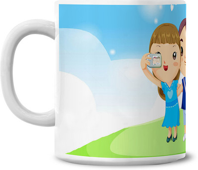 50% OFF on Lovely Collection Anniversary Selfie Ceramic Mug