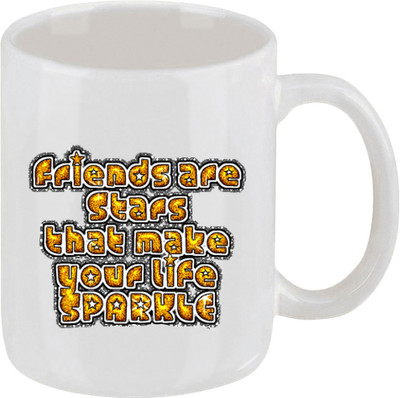 16% OFF on Ellicon 128 Friends Are Stars Ceramic Mug