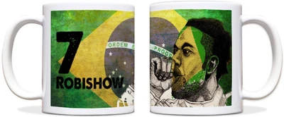 60% OFF on ShopMantra Robinho Brazil Football Black Ceramic Mug 300 ml