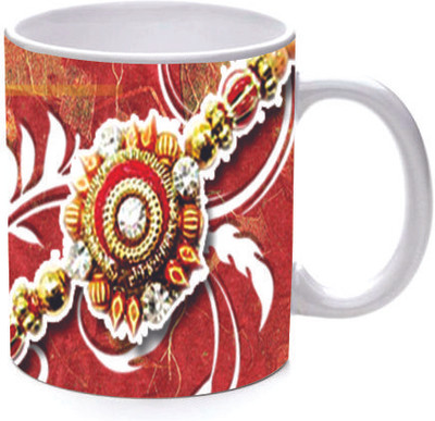 45% OFF on Printland Trendy Raksha Bandhan Ceramic Mug