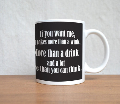 33% OFF on StyBuzz More than A Drink and Think Porcelain Mug 300 ml