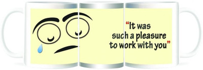 50% OFF on Refeel Gifts It Was Pleasure Working With You Ceramic Mug 325 ml