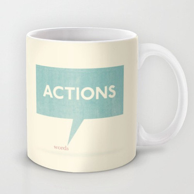 58% OFF on Astrode Actions Speak Louder Than Words Ceramic Mug 325 ml 58% OFF on Astrode Actions Speak Louder Than Words Ceramic Mug 325 ml