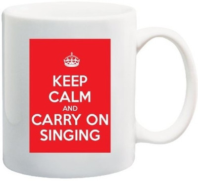 40% OFF on Teeskart Keep Calm And Carry On Singing Porcelain Mug 300 ml 40% OFF on Teeskart Keep Calm And Carry On Singing Porcelain Mug 300 ml