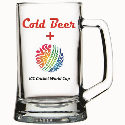 Fantaboy ICC World Cup Cold Beer Glass Mug 500 ml Fantaboy ICC World Cup Cold Beer Glass Mug 500 ml
