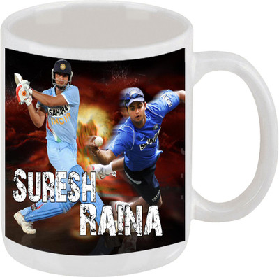28% OFF on Ellicon E114 Suresh Raina Ceramic Mug 325 ml