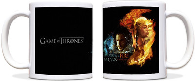 60% OFF on ShopMantra Game of Thrones Fire Mons Black Ceramic Mug 300 ml