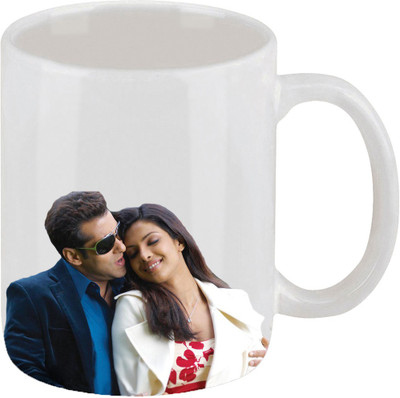 28% OFF on Ellicon C130 Salman and Priyanka Coffee Ceramic Mug 325 ml