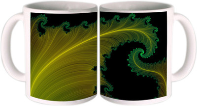 25% OFF on Shopkeeda Beautiful Green And Yellow Feather Ceramic Mug 350 ml 25% OFF on Shopkeeda Beautiful Green And Yellow Feather Ceramic Mug 350 ml