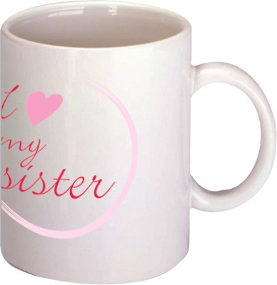 45% OFF on Printland Sister Love Ceramic Mug 350 ml 45% OFF on Printland Sister Love Ceramic Mug 350 ml