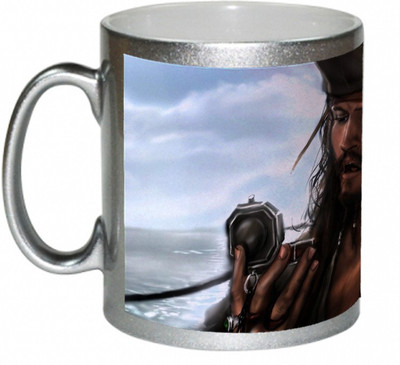 70% OFF on AMY Pirates of The Caribbean Cartoon Art Coffee Ceramic Mug 325 ml