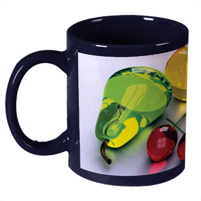 56% OFF on Amy Fruits Multicolor Dark Blue Ceramic Mug 330 ml