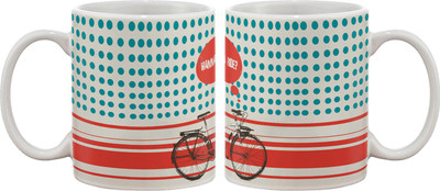 15% OFF on Artifa Wanna Ride On Bicycle Porcelain, Ceramic Mug 350 ml 15% OFF on Artifa Wanna Ride On Bicycle Porcelain, Ceramic Mug 350 ml
