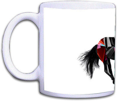 66% OFF on Shopmillions Colourful Horse Art Ceramic Mug